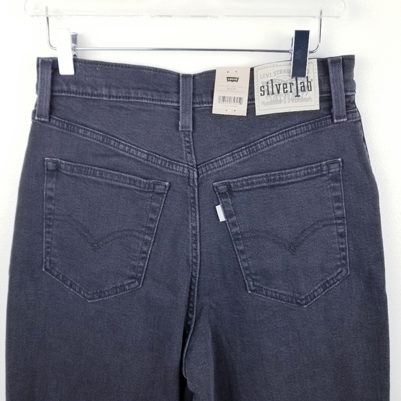 Levi's SilverTab High-Waisted Mom Jeans A36990001 Black NWT size 28x27 - Picture 6 of 10